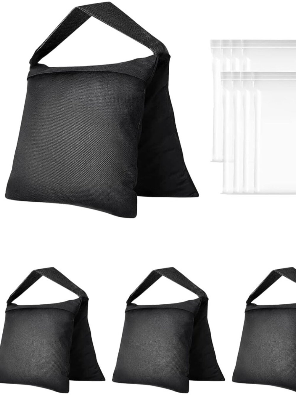 4Packs Sand Bags for Weight, Sandbags for Backdrop Stand, Canopy
